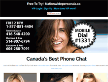 Tablet Screenshot of nationwidepersonals.ca